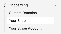 onboarding menu